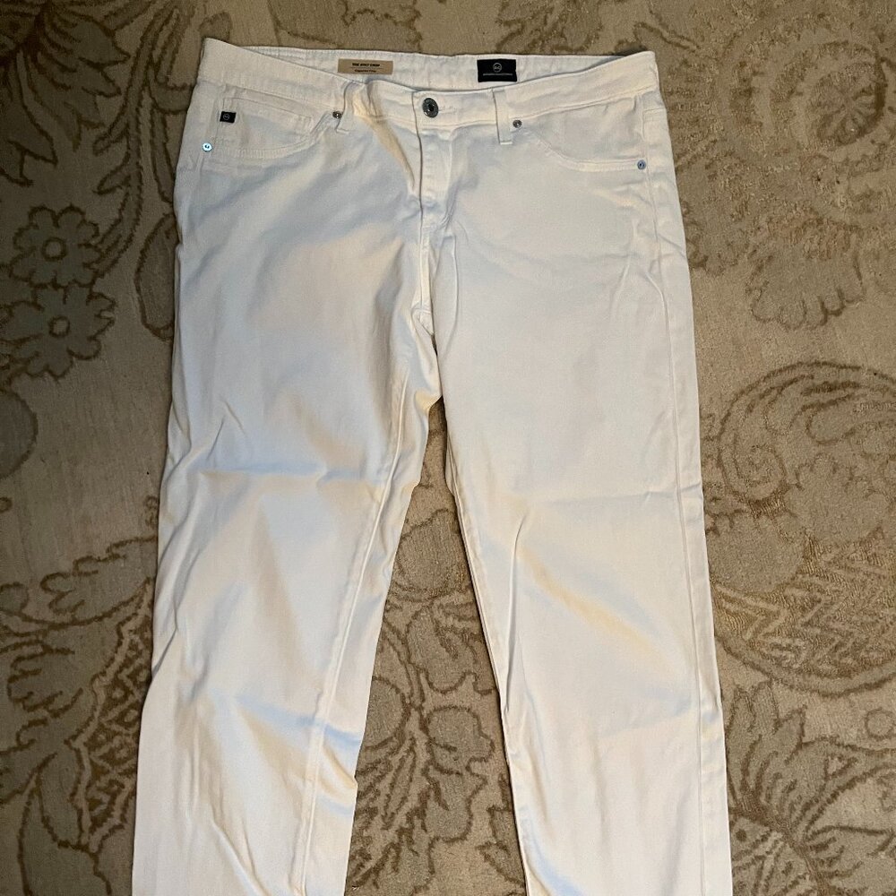 Adriano Goldschmied (AG) white jeans, cropped